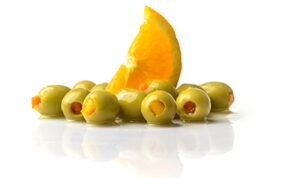 Manzanilla rellena naranja